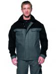 Baumwoll-Bundjacke Grau / Schwarz | M