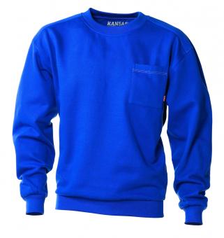 Kansas-Fristads Match Sweatshirt Königsblau | XL
