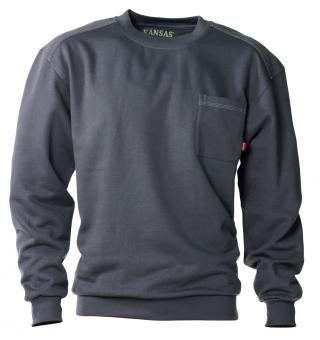 Kansas-Fristads Match Sweatshirt Dunkelgrau | 3XL