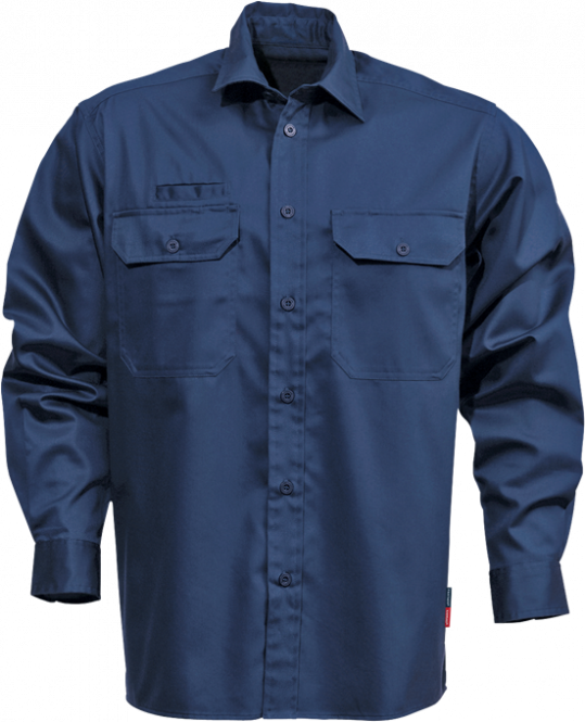 Fristads Kansas Baumwoll-Hemd Marine | XXL
