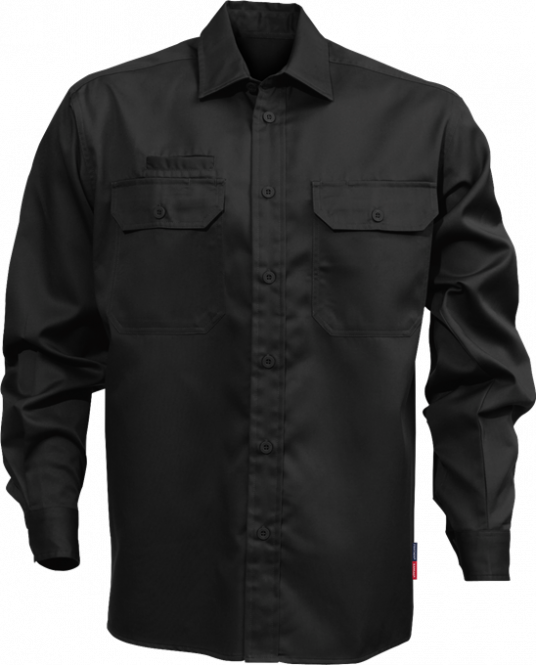 Fristads Kansas Baumwoll-Hemd Schwarz | 3XL