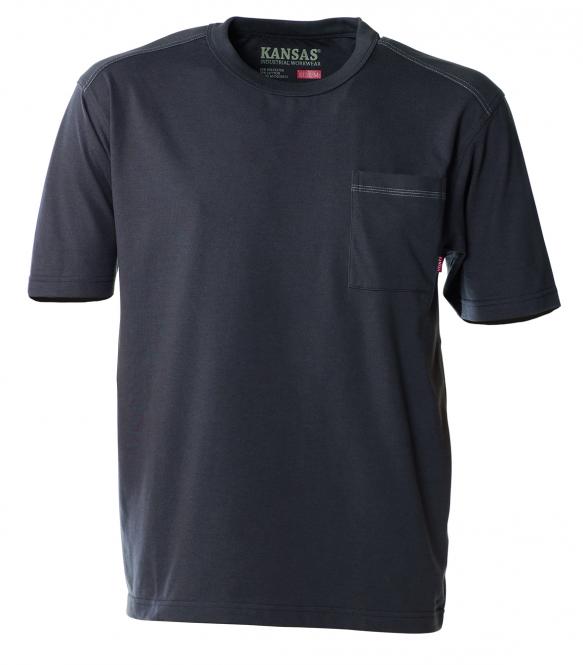 Fristads-Kansas Match T-Shirt Dunkelgrau | XL