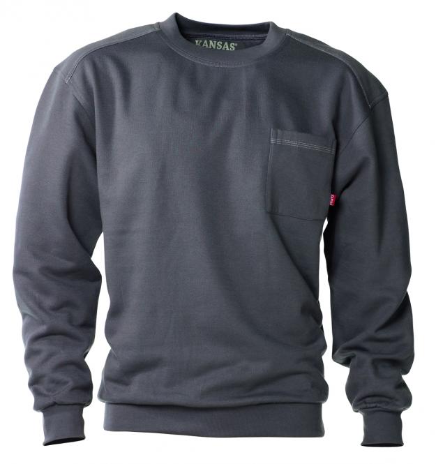 Kansas-Fristads Match Sweatshirt Dunkelgrau | 3XL