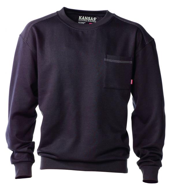 Kansas-Fristads Match Sweatshirt Schwarz | XL